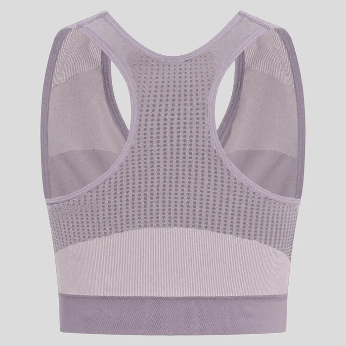 Odlo Sports Bras The Seamless High Sports Bra Gray Ridge 8211 Misty Lilac 8211 Women