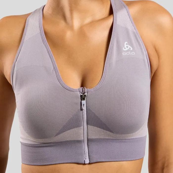 Odlo Sports Bras The Seamless High Sports Bra Gray Ridge 8211 Misty Lilac 8211 Women