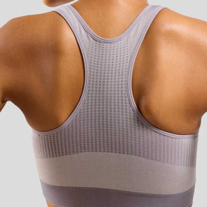 Odlo Sports Bras The Seamless High Sports Bra Gray Ridge 8211 Misty Lilac 8211 Women