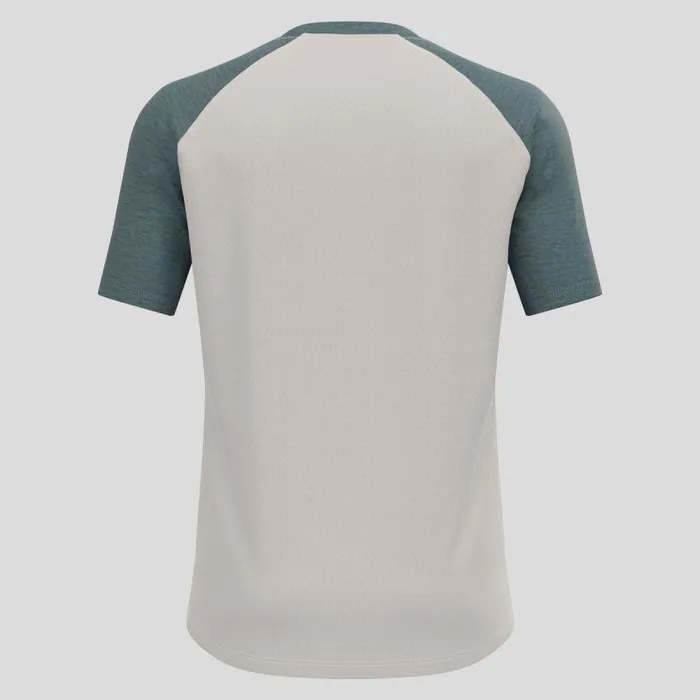 Odlo Tshirts and Polos The Ascent Performance Wool 125 TShirt Silver Cloud 8211 Dark Slate 8211 Men