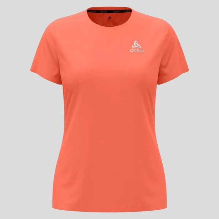 Odlo Tshirts and Polos The Essential Flyer Running TShirt Living Coral 8211 Women