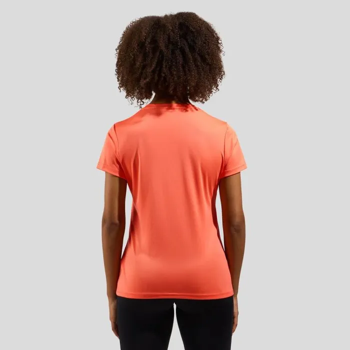 Odlo Tshirts and Polos The Essential Flyer Running TShirt Living Coral 8211 Women
