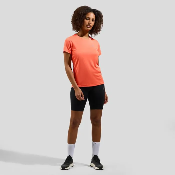 Odlo Tshirts and Polos The Essential Flyer Running TShirt Living Coral 8211 Women