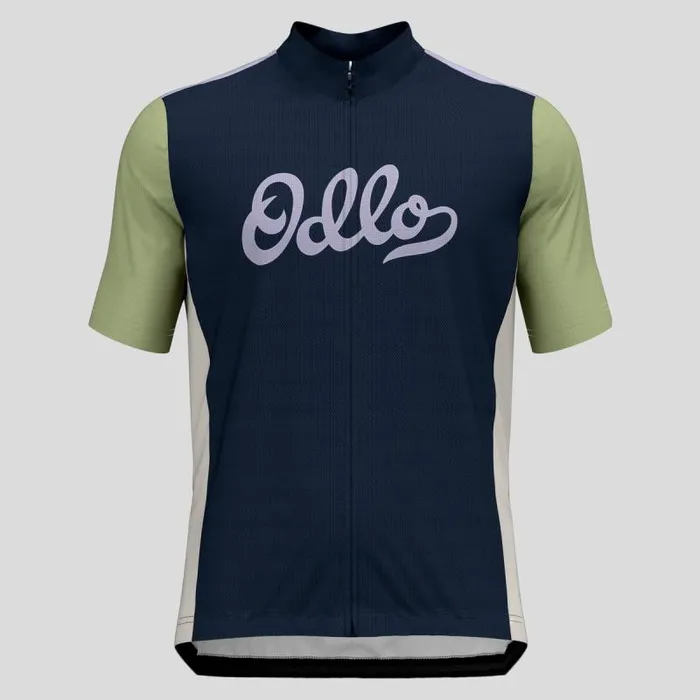 Odlo Tshirts and Polos The Essentials Heritage Cycling Jersey Dark Sapphire 8211 Men