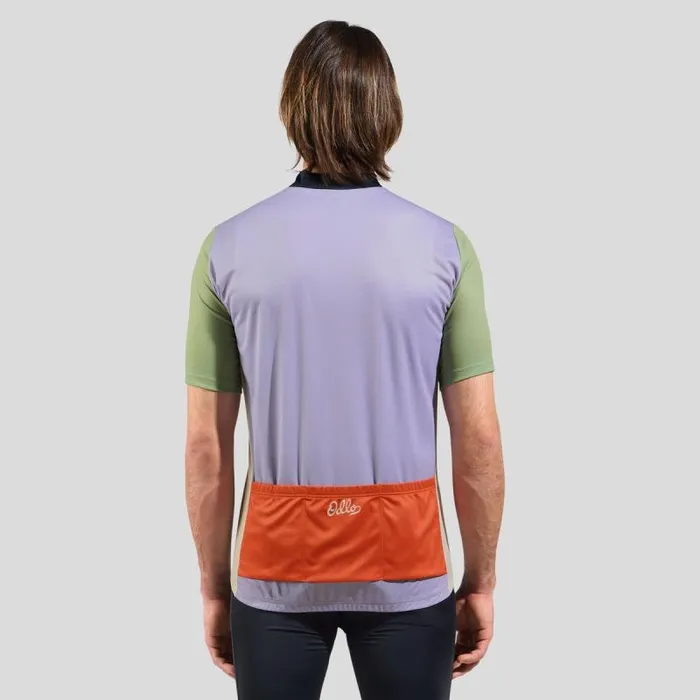 Odlo Tshirts and Polos The Essentials Heritage Cycling Jersey Dark Sapphire 8211 Men