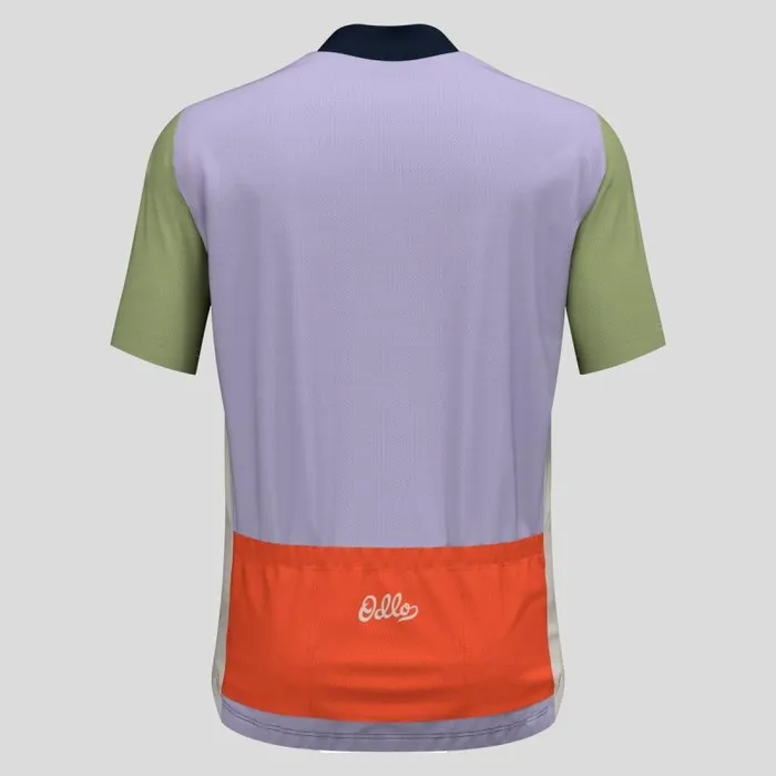 Odlo Tshirts and Polos The Essentials Heritage Cycling Jersey Dark Sapphire 8211 Men