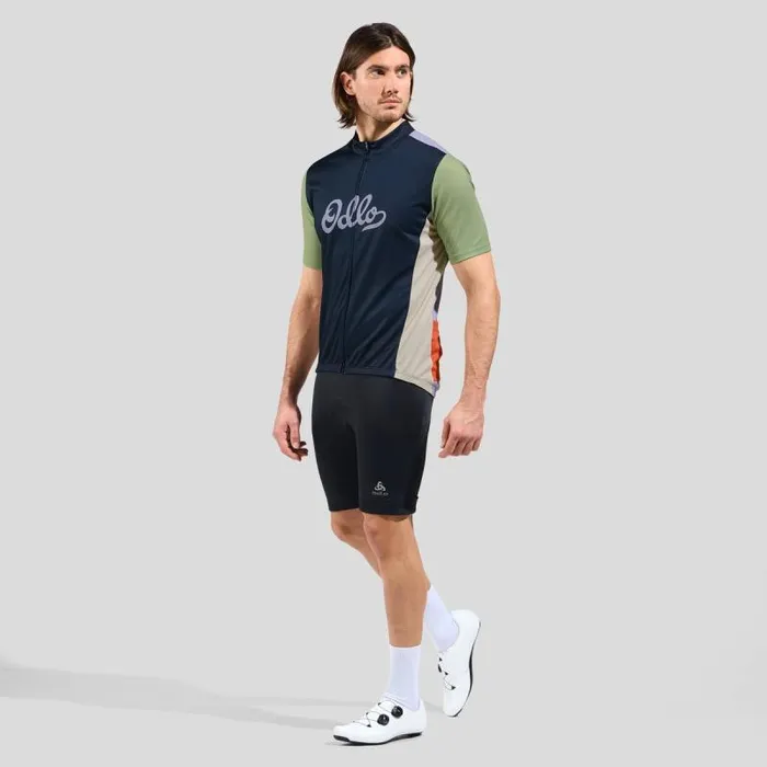 Odlo Tshirts and Polos The Essentials Heritage Cycling Jersey Dark Sapphire 8211 Men