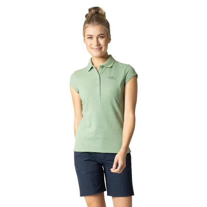 Odlo Tshirts and Polos The Kumano Polo Shirt Loden Frost Melange 8211 Women