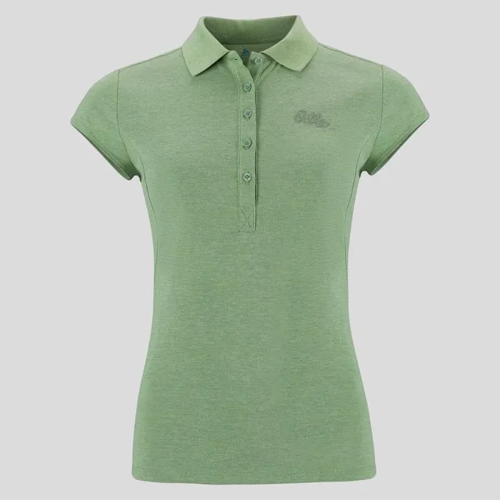 Odlo Tshirts and Polos The Kumano Polo Shirt Loden Frost Melange 8211 Women