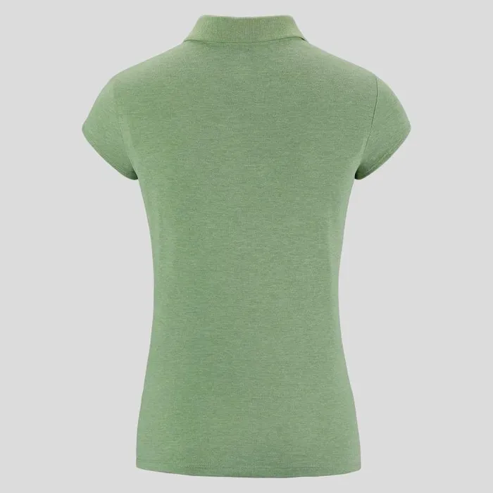 Odlo Tshirts and Polos The Kumano Polo Shirt Loden Frost Melange 8211 Women