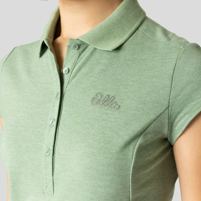 Odlo Tshirts and Polos The Kumano Polo Shirt Loden Frost Melange 8211 Women