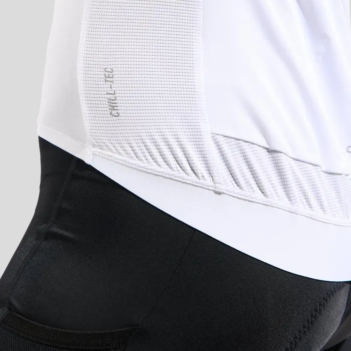 Odlo Tshirts and Polos The Zeroweight ChillTec Print Short Sleeve Cycling Jersey White 8211 Women