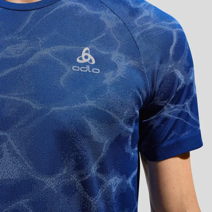 Odlo Tshirts and Polos The Zeroweight Seamless Running TShirt Limoges 8211 Men