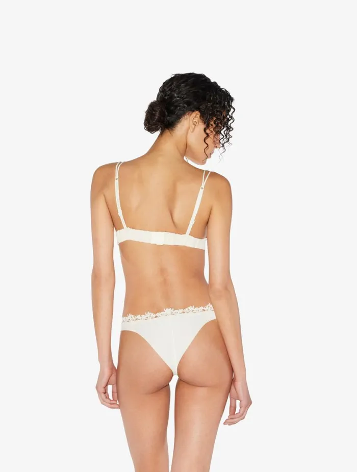 Offwhite Triangle Bra With Macram Lingerie La Perla Triangle