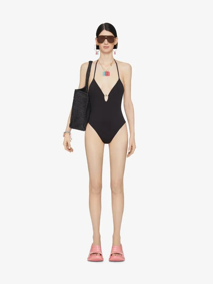 OnePiece 4g Swimsuit With Pearls Black Women Givenchy Swimwear