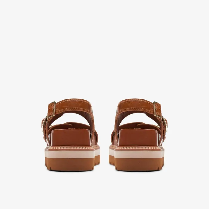 ORIANNA GLIDE Tan Interest Women Clarks Sandals and Flip Flops