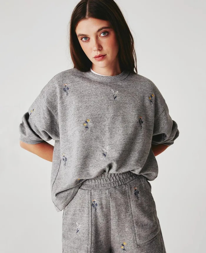Orsen Sweatshirt Eb Super Bloom Heather Grey Women AG Jeans Sweatshirts