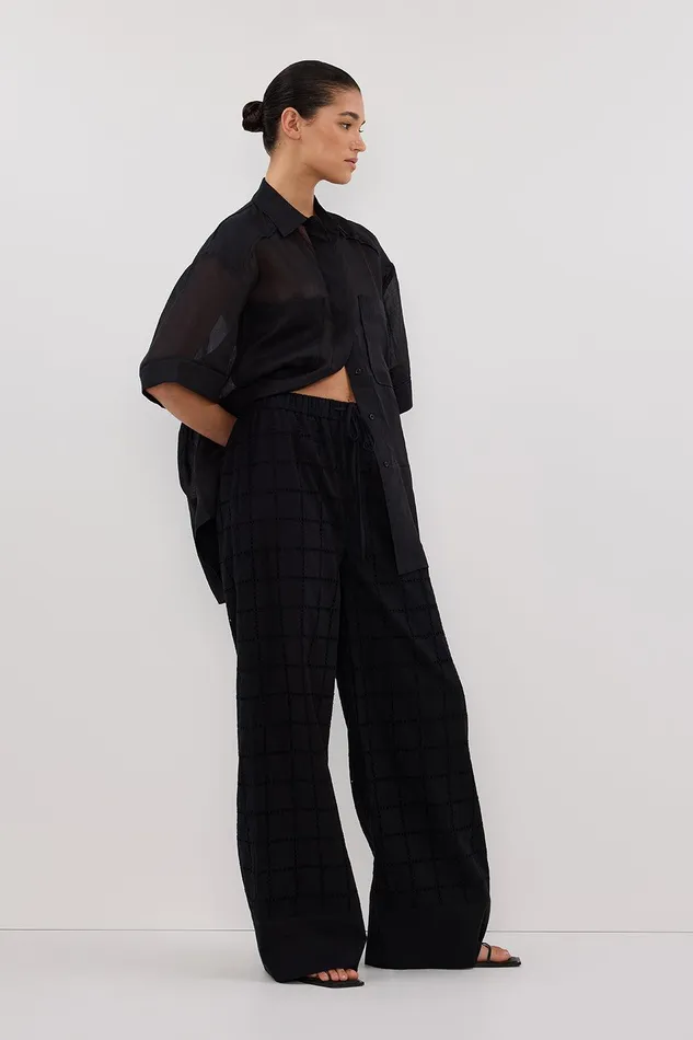 OWEN BLACK BRODERIE PANT Women DISSH Pants