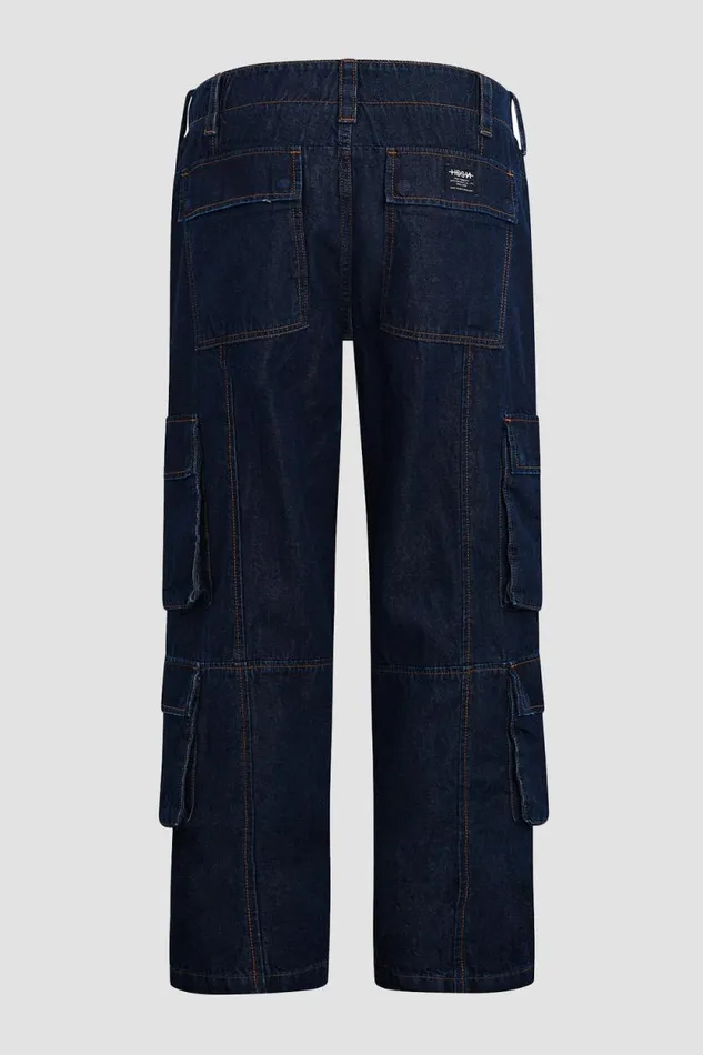 Pants Men Hudson Jeans Wide Leg Cargo Dark Chambray Pants Men Hudson Jeans Wide Leg Cargo Dark Chambray