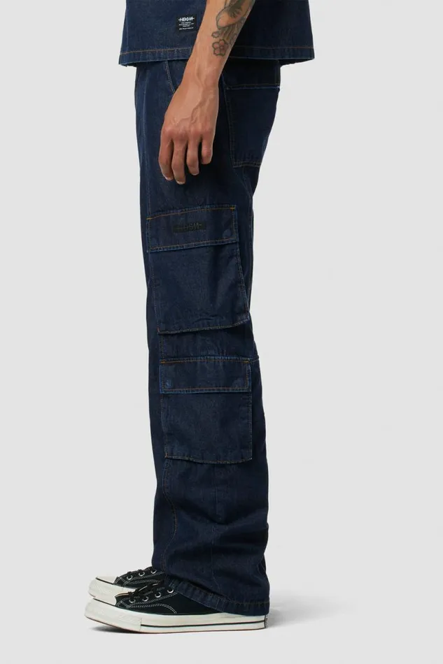 Pants Men Hudson Jeans Wide Leg Cargo Dark Chambray Pants Men Hudson Jeans Wide Leg Cargo Dark Chambray