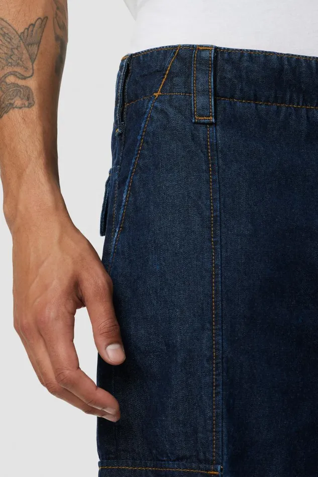 Pants Men Hudson Jeans Wide Leg Cargo Dark Chambray Pants Men Hudson Jeans Wide Leg Cargo Dark Chambray