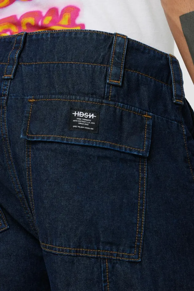 Pants Men Hudson Jeans Wide Leg Cargo Dark Chambray Pants Men Hudson Jeans Wide Leg Cargo Dark Chambray