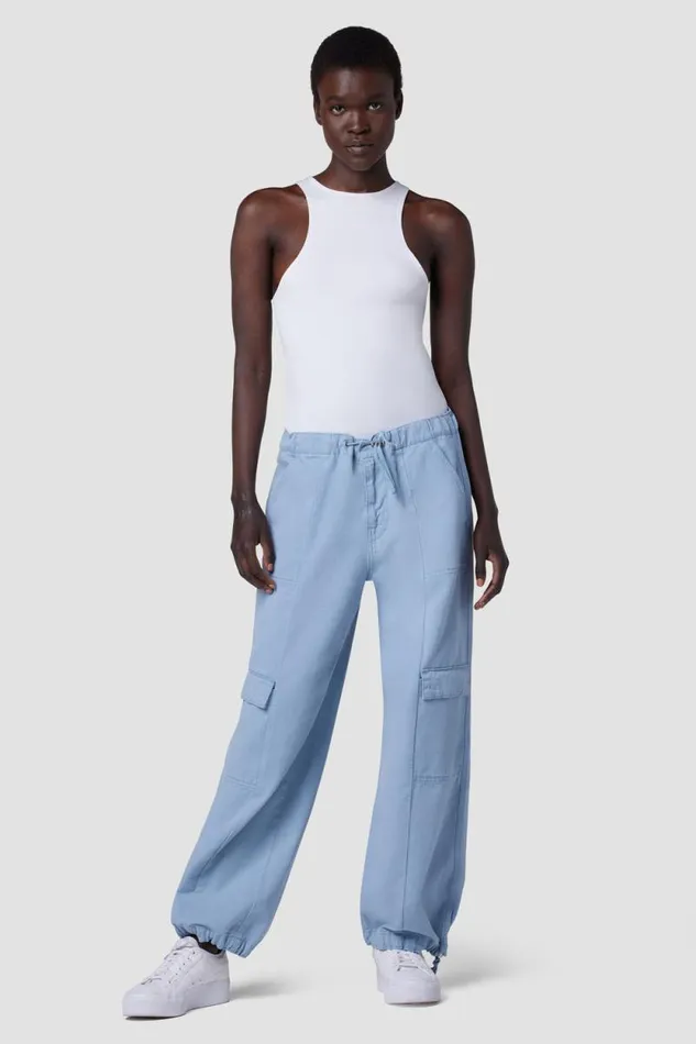 Pants Women Hudson Jeans Drawstring Parachute Pant Ashley Blue Pants Women Hudson Jeans Drawstring Parachute Pant Ashley Blue