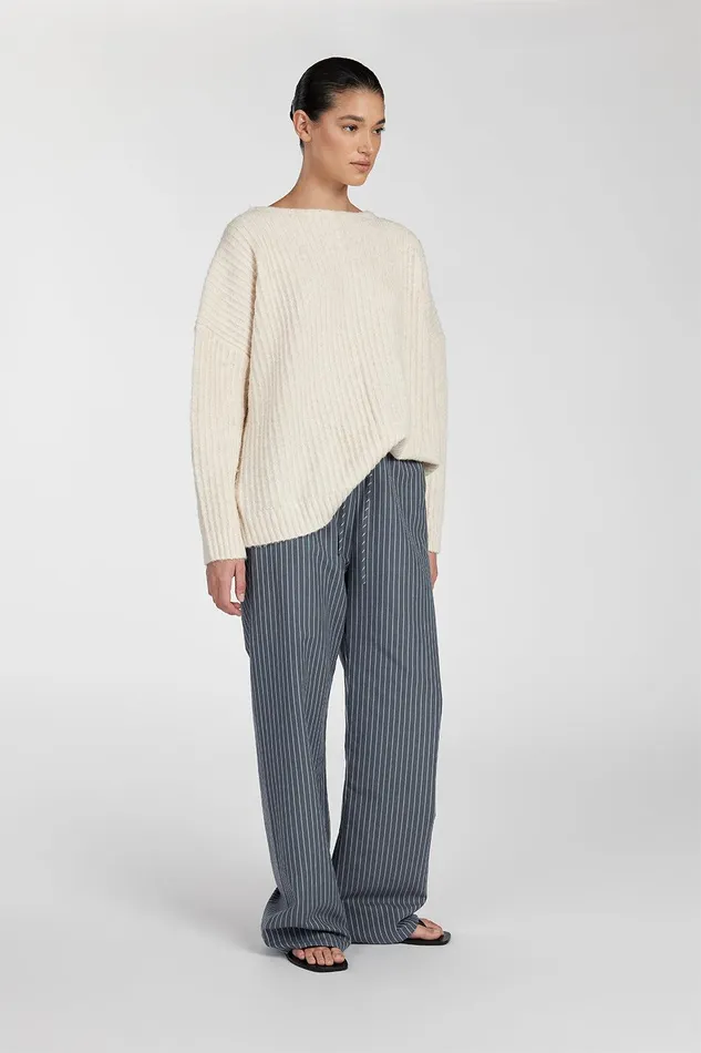 PAULINE CREAM MARLE LONGLINE JUMPER Women DISSH Sweaters