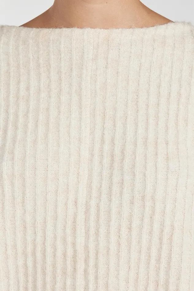PAULINE CREAM MARLE LONGLINE JUMPER Women DISSH Sweaters