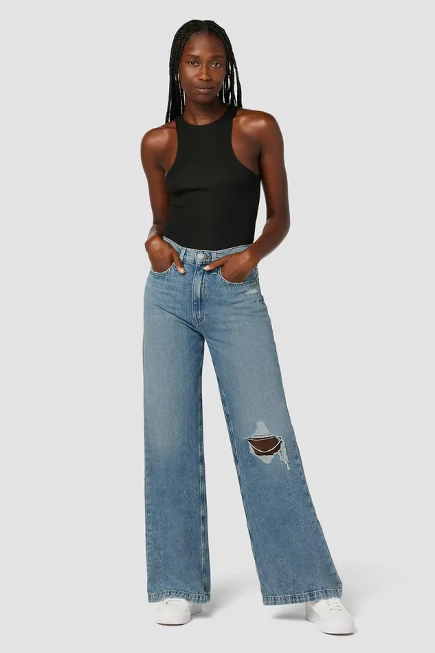 Petite Inseams Women Hudson Jeans Jodie HighRise Loose Wide Leg Petite Jean Thunder Destructed Petite Inseams Women Hudson Jeans Jodie HighRise Loose Wide Leg Petite Jean Thunder Destructed