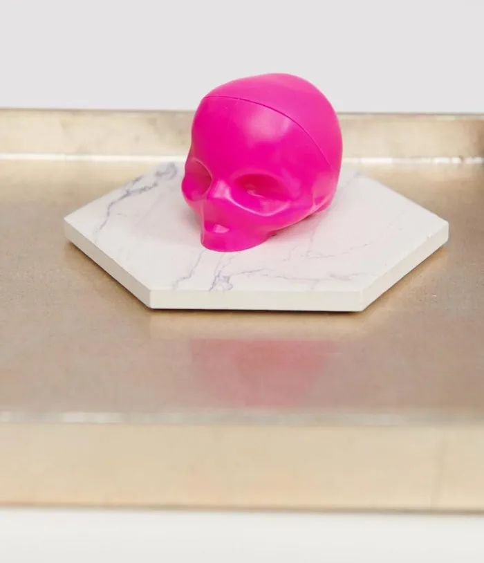 Pink Skull Lip Balm AccessoriesHalloween Unique Vintage Beauty