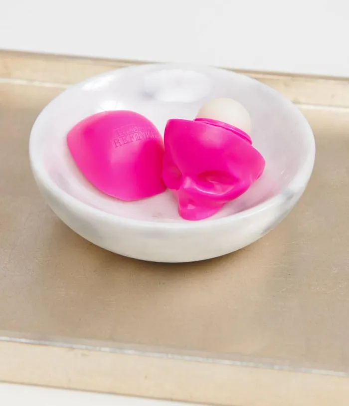 Pink Skull Lip Balm AccessoriesHalloween Unique Vintage Beauty