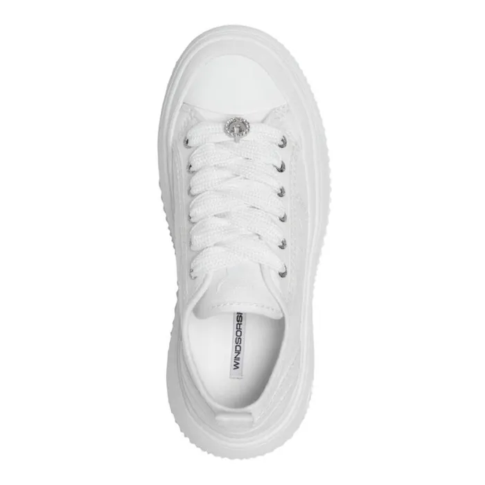 Platform Sneakers Women Windsor Smith INTENTIONS CANVAS WHITE SNEAKERS Platform Sneakers Women Windsor Smith INTENTIONS CANVAS WHITE SNEAKERS