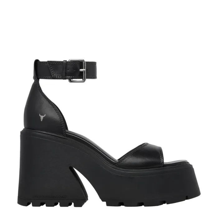 Platforms Women Windsor Smith FLAWS BLACK PLATFORM HEELS