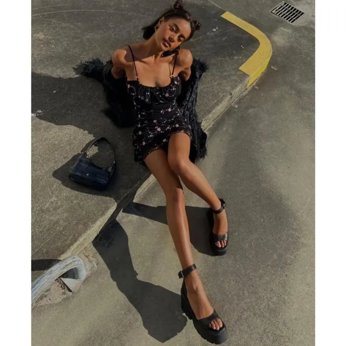 Platforms Women Windsor Smith FLAWS BLACK PLATFORM HEELS Platforms Women Windsor Smith FLAWS BLACK PLATFORM HEELS