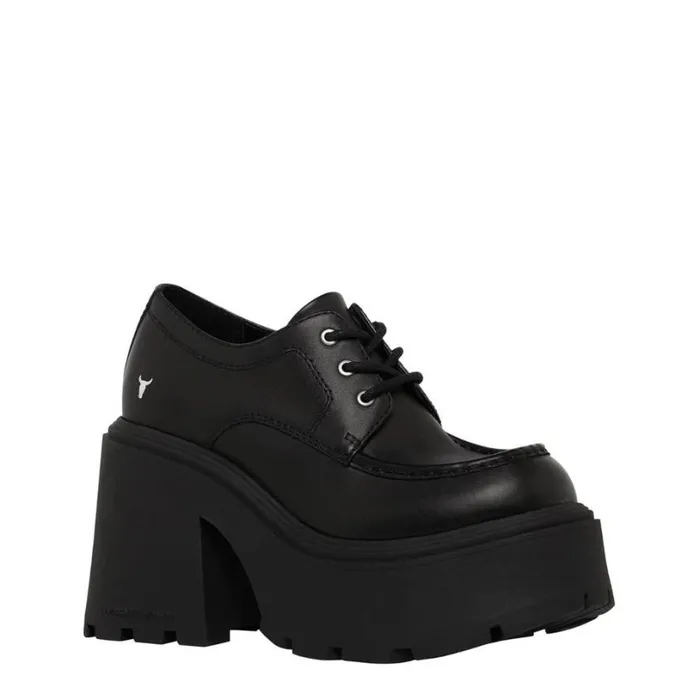 Platforms Women Windsor Smith STARCROSSED BLACK LEATHER PLATFORM SHOES Platforms Women Windsor Smith STARCROSSED BLACK LEATHER PLATFORM SHOES