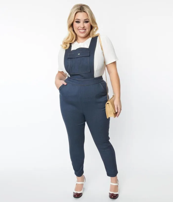 Plus Size Dark Denim Overalls ClothingPlus Unique Vintage Rompers and Jumpsuits Plus Size Dark Denim Overalls ClothingPlus Unique Vintage Rompers and Jumpsuits
