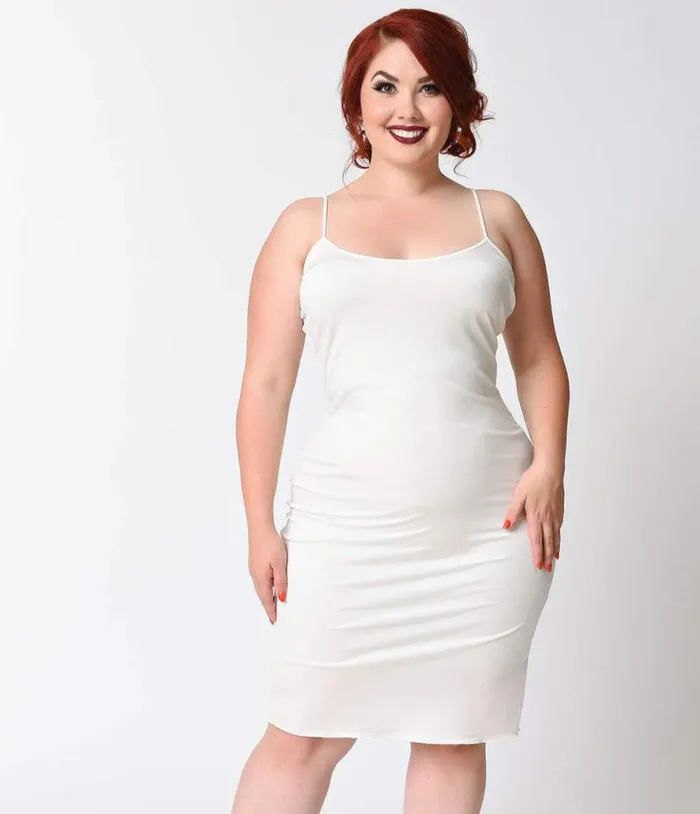 Plus Size Short White Stretch Slip Accessories Unique Vintage Lingerie and Shapewear Plus Size Short White Stretch Slip Accessories Unique Vintage Lingerie and Shapewear
