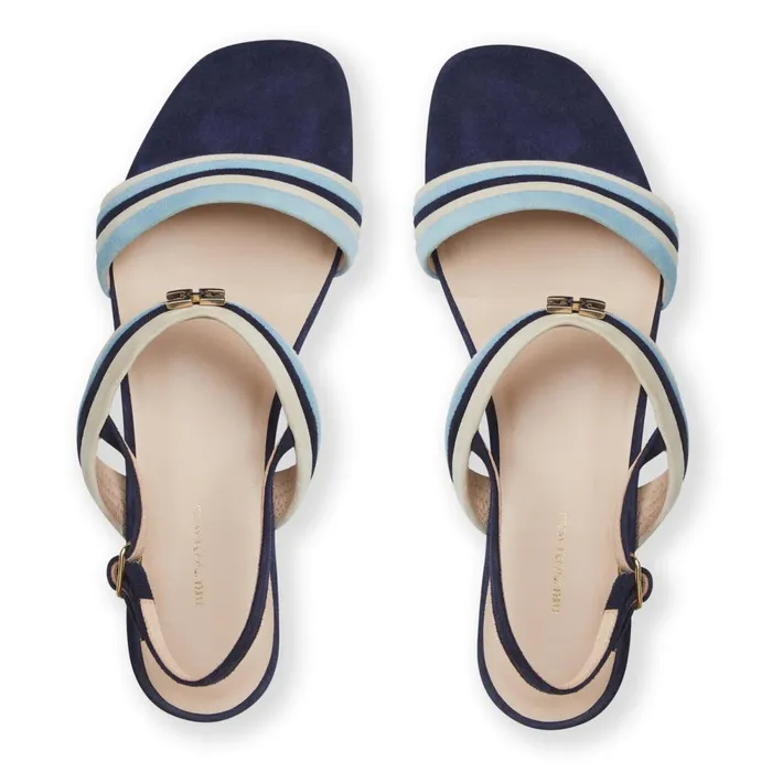 PORTIA Sandal NAVYBLUESAND SUEDE Women Bruno Magli Sandals and Slides