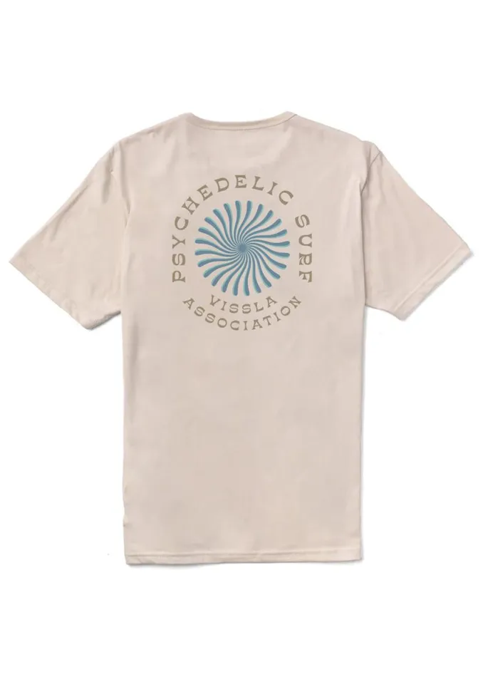 Psycho Surf Organic Pkt Tee Bone Men Vissla Tees