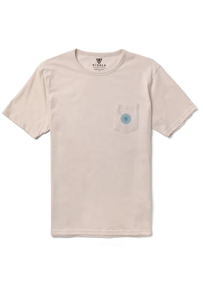 Psycho Surf Organic Pkt Tee Bone Men Vissla Tees
