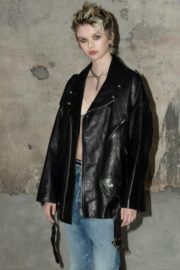 R13 Jackets and Coats Women Drop Neck Moto Jacket