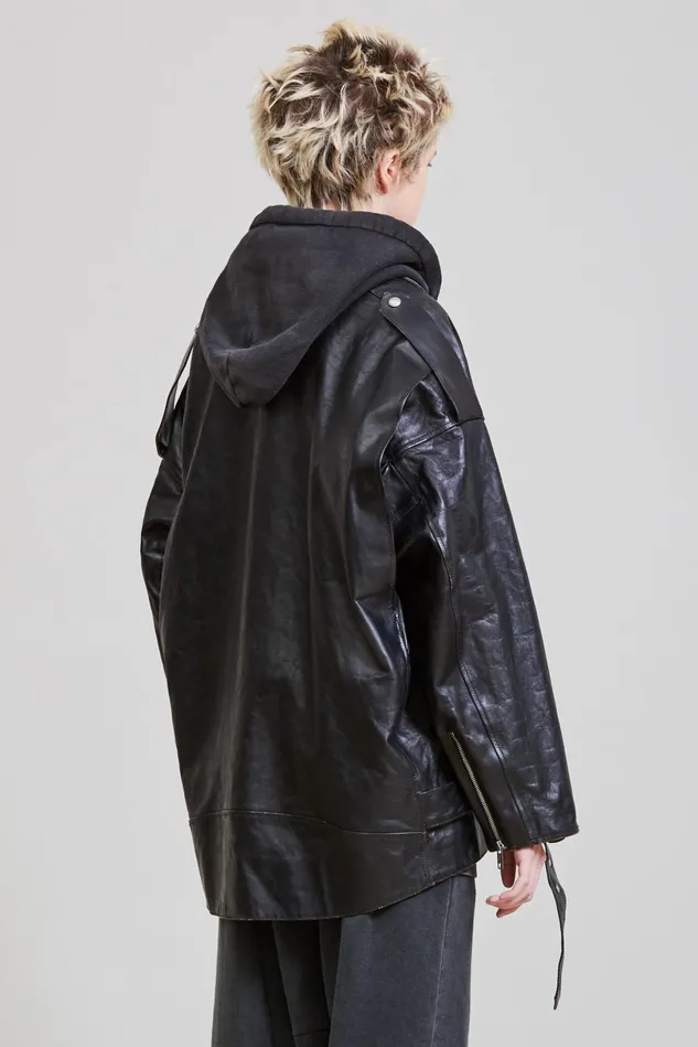 R13 Jackets and Coats Women Drop Neck Moto Jacket