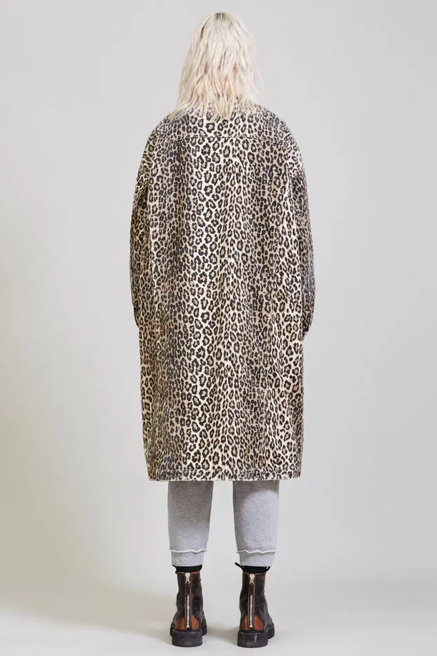 R13 Jackets and Coats Women Lyle Trucker Coat 8211 Tyler Leopard