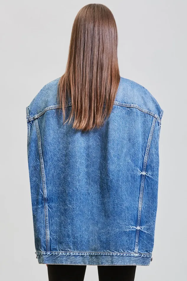 R13 Jackets and Coats Women Oversized Trucker Vest 8211 Carlton