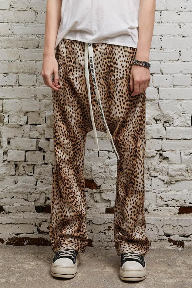 R13 Pants and Shorts Men Slouchy Pj Pant 8211 Cheetah