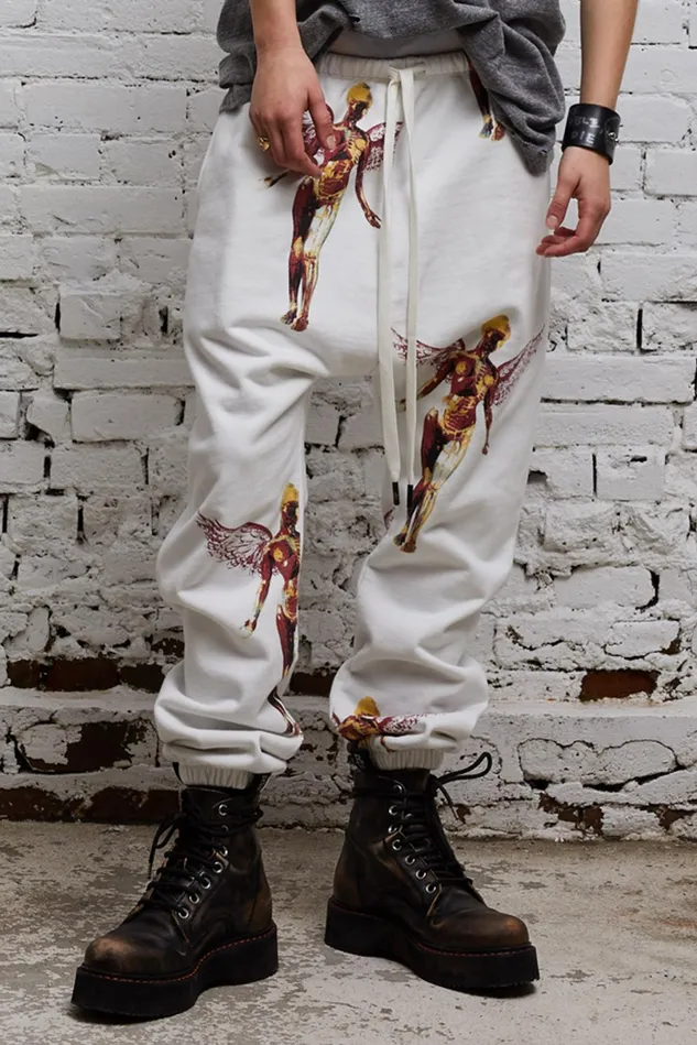 R13 Pants and Skirts Women Nirvana In Utero Drop Sweatpant 8211 Ecru