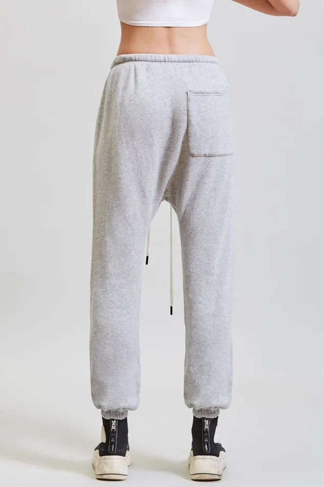 R13 Pants and Skirts Women Shredded Knee Drop Sweatpant 8211 Heather Grey