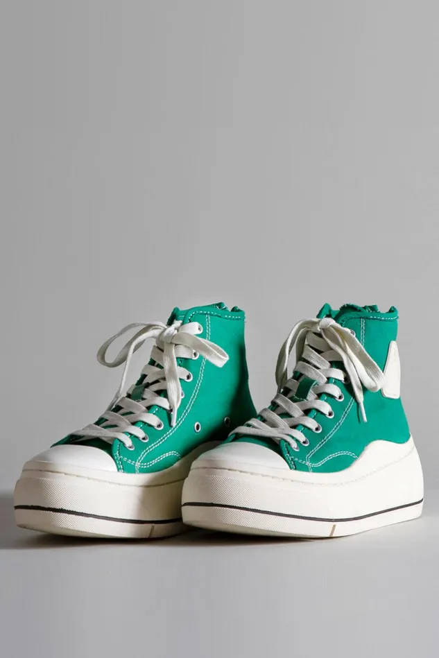 R13 Sneakers Women Kurt High Top Sneaker 8211 Forest Green