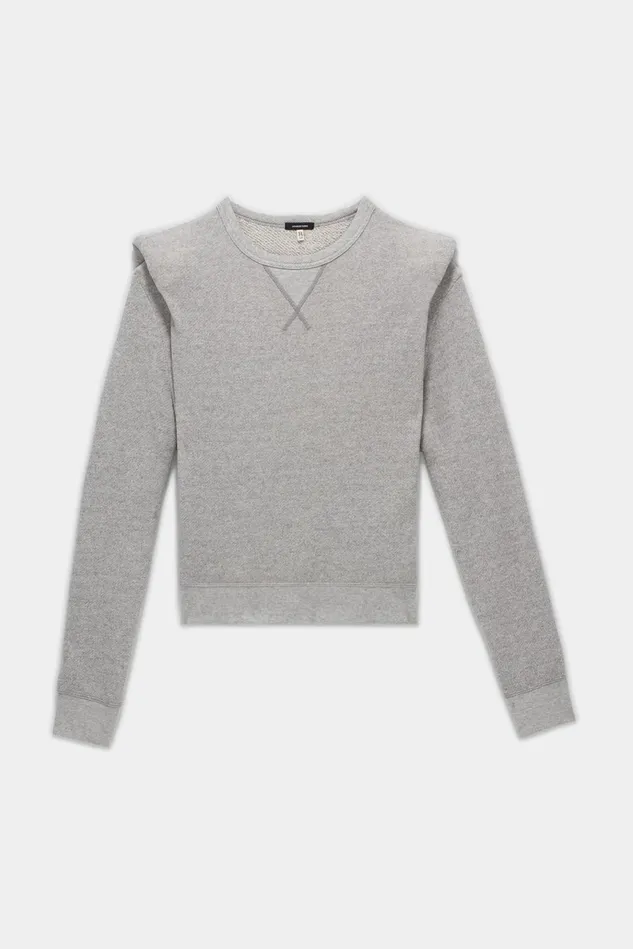 R13 Sweatshirts Women Folded Shoulder Sweatshirt